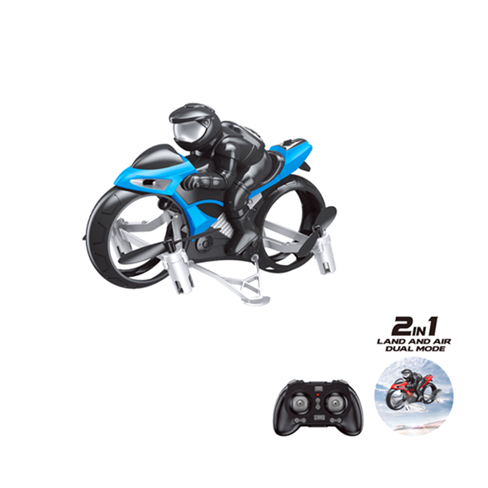 Rc Flying Motorcycle | Mini Drone Fly | Land and Air Amphibious 2 in 1 Remote Control Motorcycle Toy | Gift for Children, Boys and Girls
