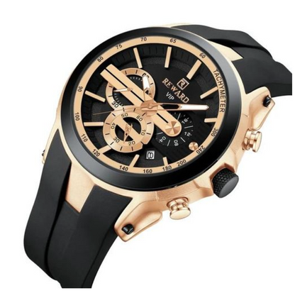 REWARD Men’s Waterproof Sports Watch | Luminous Hands & Chronograph